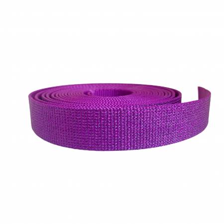 Glitter Webbing - Purple - 1.25" wide