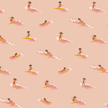 Malibu - Surf Girls - Pink/Peach