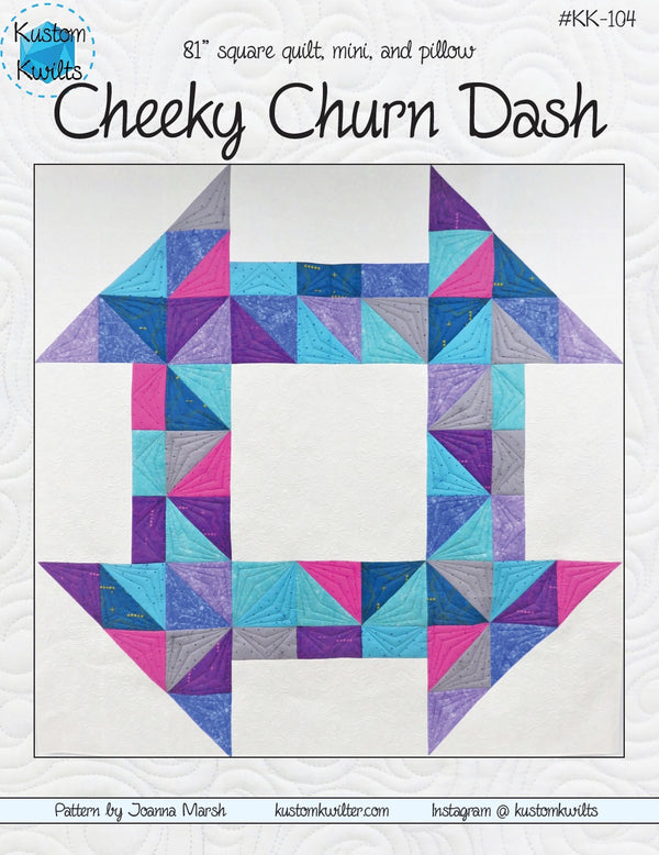 Cheeky Churn Dash Pattern - hard copy (not PDF)